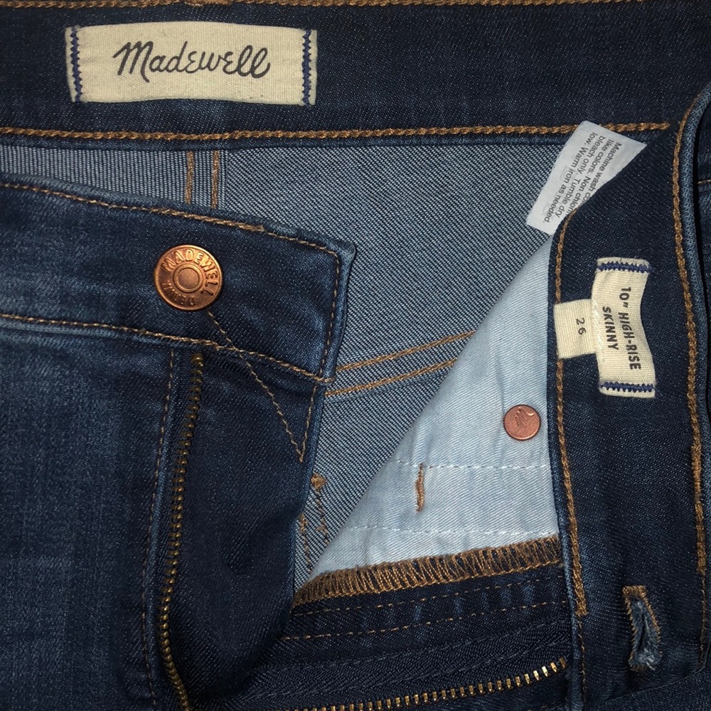 Madewell 10” High Rise Skinny in Danny Wash - Picture 5 of 6